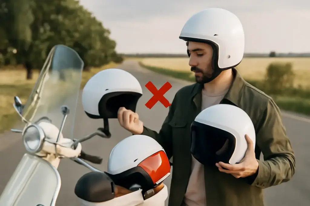 Come si sceglie il casco ideale per lunghi tour in Vespa? Gli errori più comuni da evitare