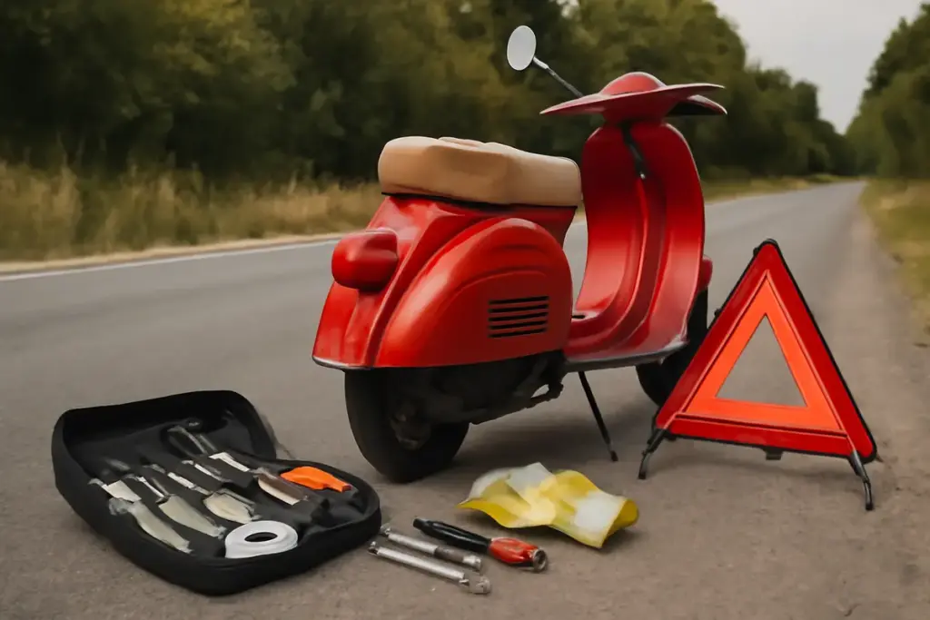 Cosa fare in caso di guasto durante un viaggio in Vespa? Il kit di emergenza indispensabile