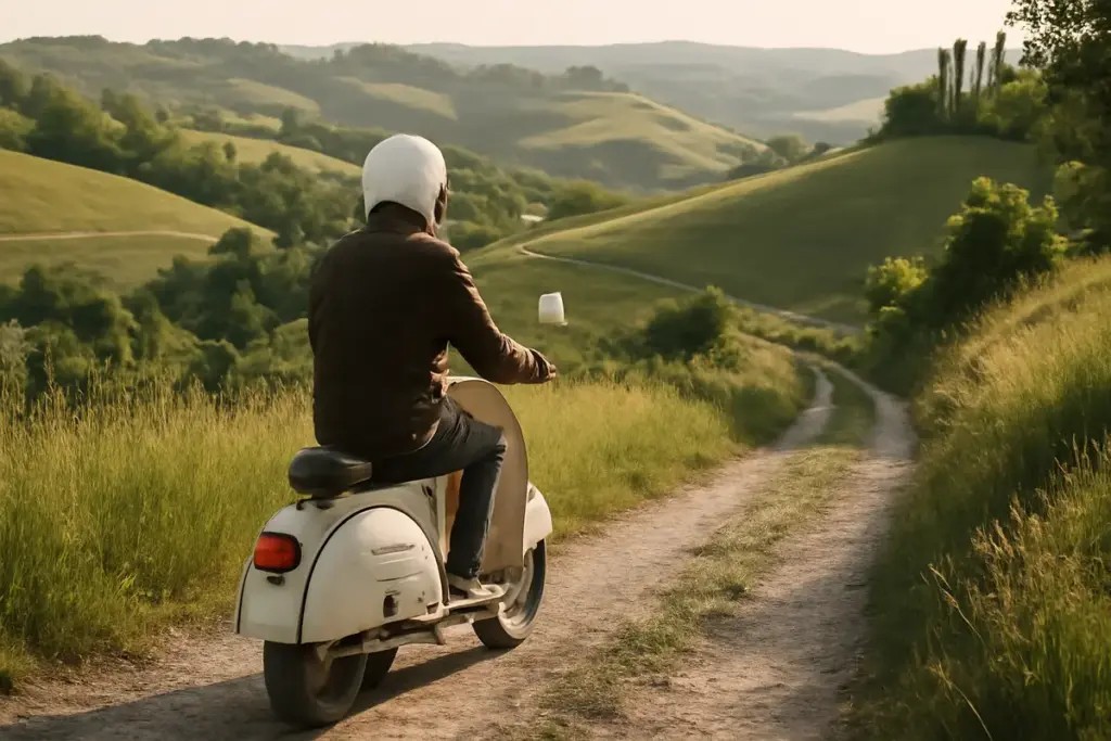 Percorsi collinari vicino Modena in Vespa: scopri sentieri poco battuti
