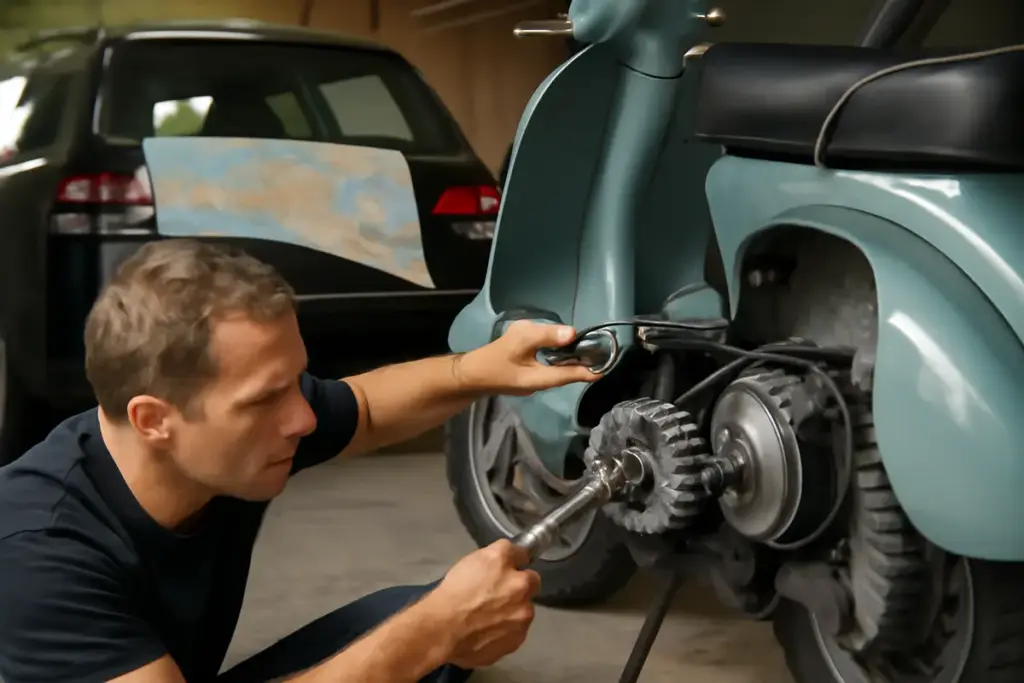Revisione completa della trasmissione Vespa automatica: quanto conviene farla prima di un viaggio lungo