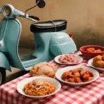 Vespa e piatti tipici: eventi dedicati agli incontri culinari su due ruote da non perdere