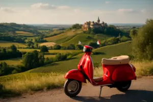 Quali punti panoramici meritano una sosta durante un tour in Vespa nei pressi di Castelvetro? Scorci fotografici da custodire