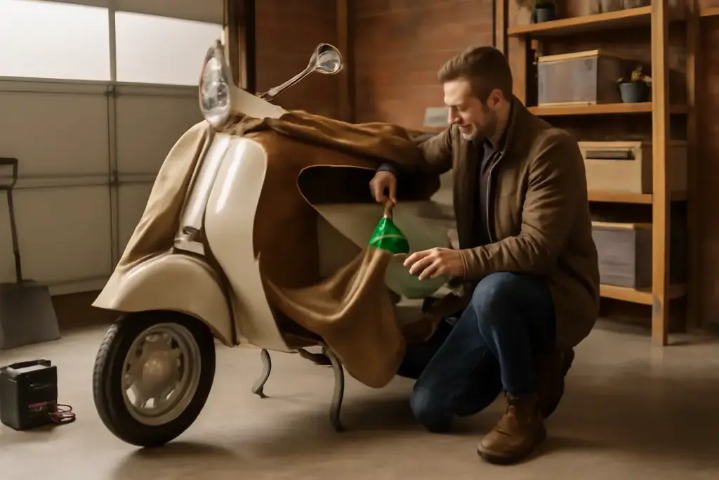 Il corretto stoccaggio della Vespa in inverno: la procedura che evita avvii problematici in primavera
